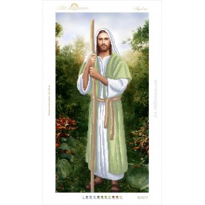 R-0253 Jesus in the forest (olive)