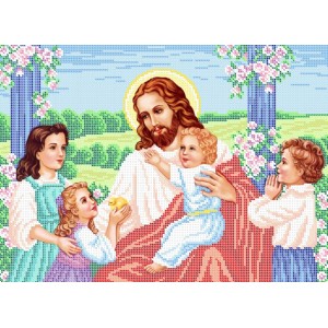 R-0320 Jesus and the children A3