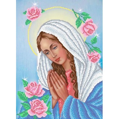 R-0357 Madonna in roses A3