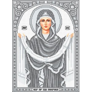 R-0415 Shroud of the Holy Mother of God (silver) A3