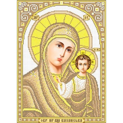 R-0590 Our Lady of Kazan (gold) A3