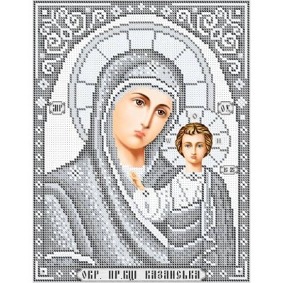 R-0593 Our Lady of Kazan (silver) A4