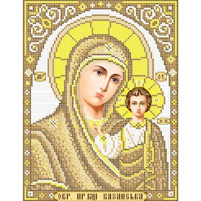 R-0594 Our Lady of Kazan (gold) A4