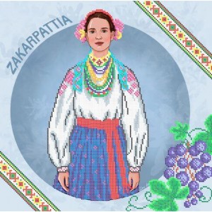  W-0611 Transcarpathia. Traditional costumes of Ukraine