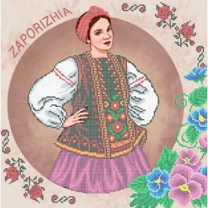  W-0612 Zaporizhzhia. Traditional costumes of Ukraine