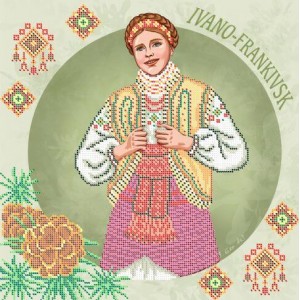  W-0613 Ivano-Frankivsk. Traditional costumes of Ukraine