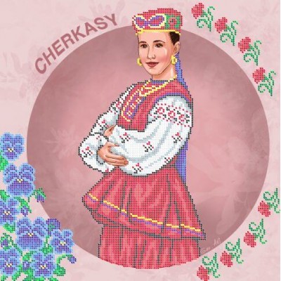 W-0627 Cherkasy. Traditional costumes of Ukraine