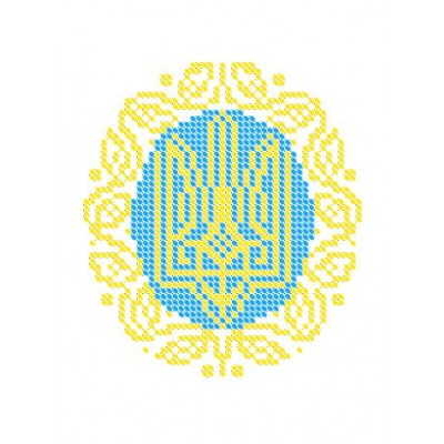 W-0648 Coat of arms of Ukraine A5