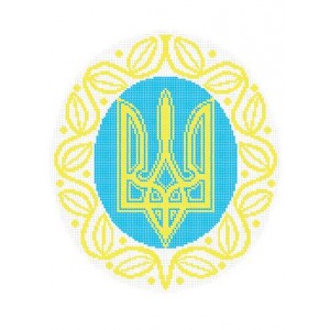 W-0649 Coat of arms of Ukraine (full stitching) A3