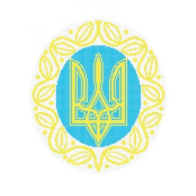 W-0649 Coat of arms of Ukraine (full stitching) A3