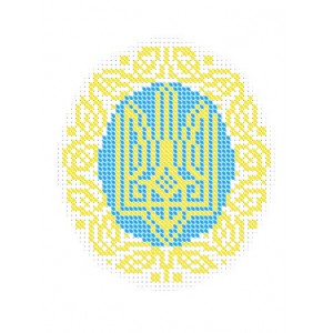 W-0651 Coat of arms of Ukraine (full stitching) A5