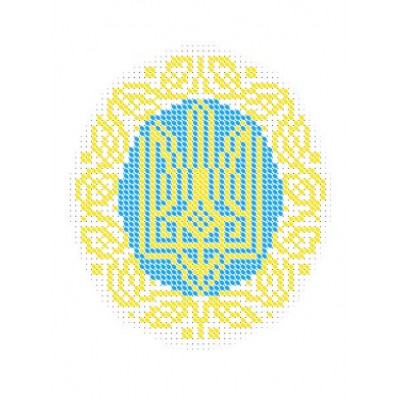 W-0651 Coat of arms of Ukraine (full stitching) A5