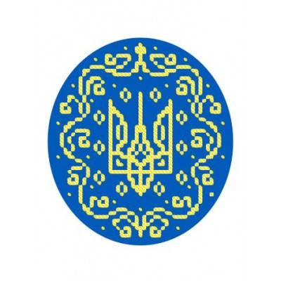 W-0654 Coat of arms of Ukraine A5