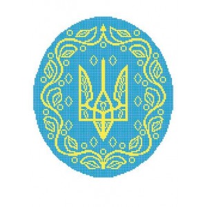 W-0655 Coat of arms of Ukraine (full stitching) A3