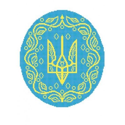 W-0655 Coat of arms of Ukraine (full stitching) A3