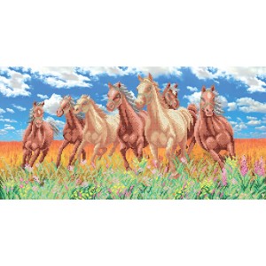 W-215 Horses in the field