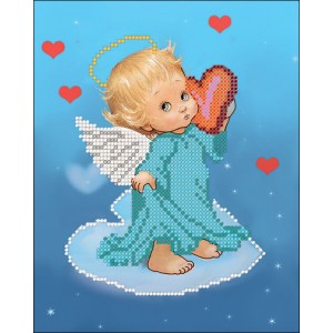 W-230 Angel with hearts