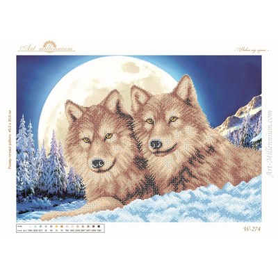 W-274 Wolves under the moon (option 2)