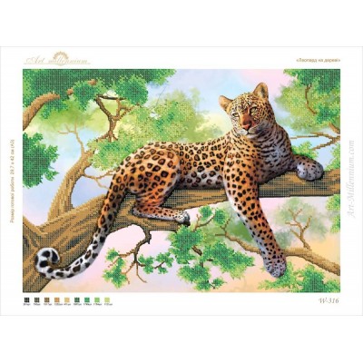 W-316 Leopard on a tree